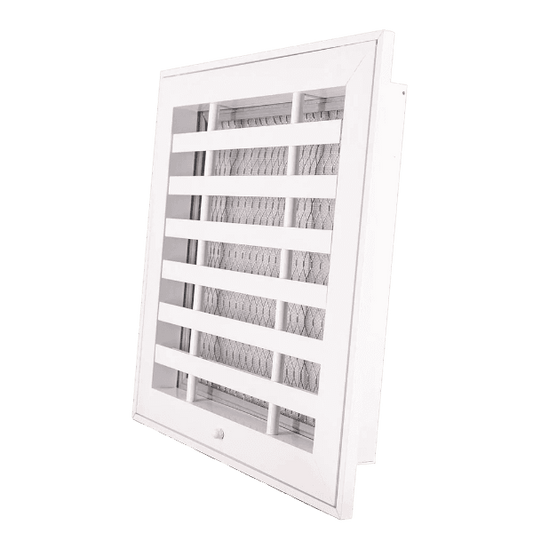 12x12 air return grille with washable filter by EZ Flow Diffusers