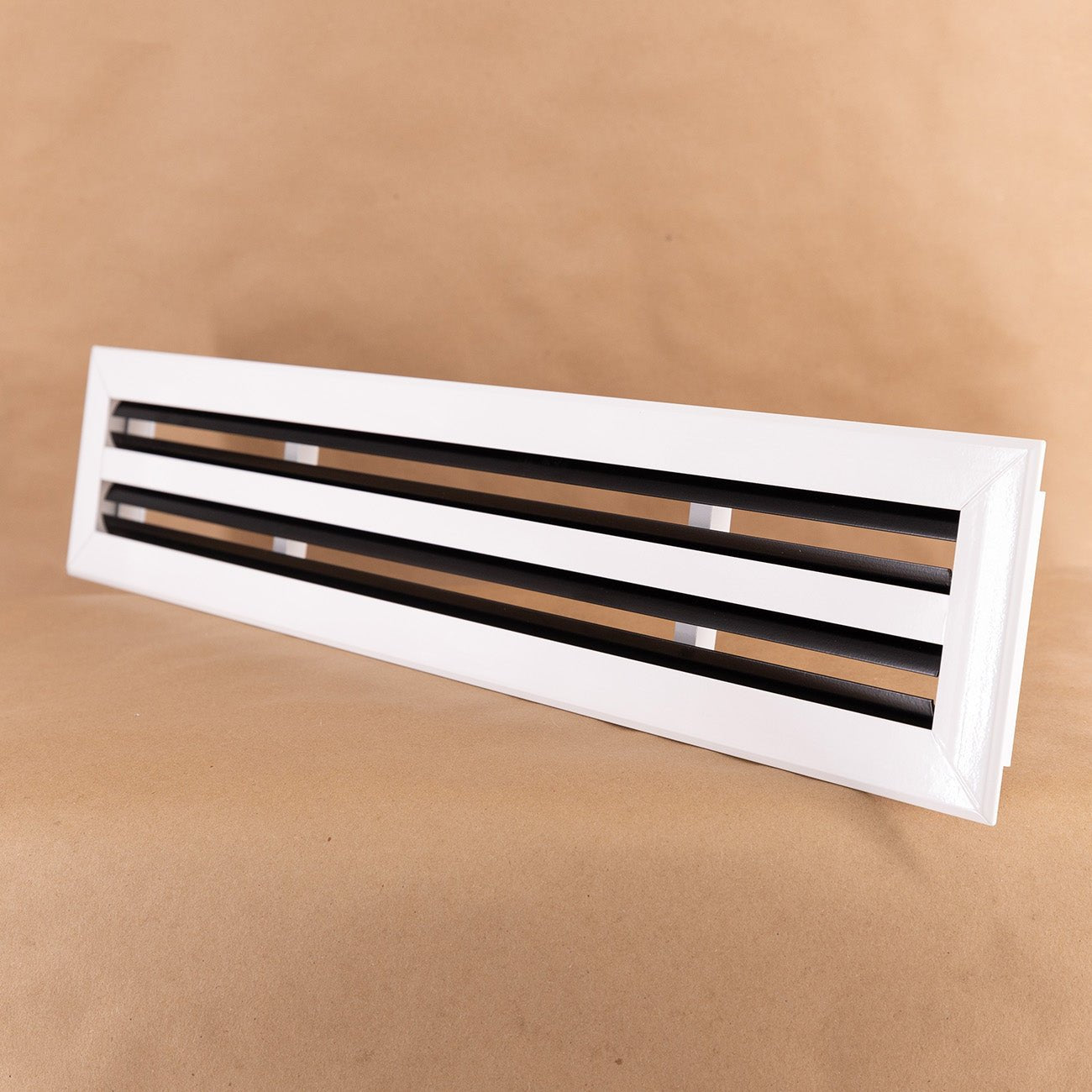 White 36x4 linear slot diffuser with directional airflow dampers