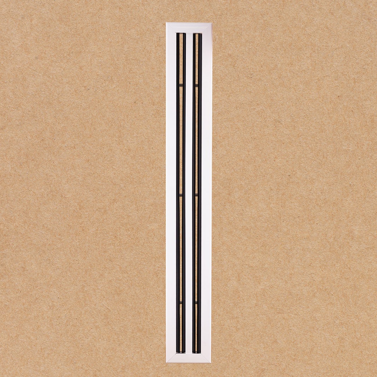 White 60x4 linear slot diffuser with directional airflow dampers