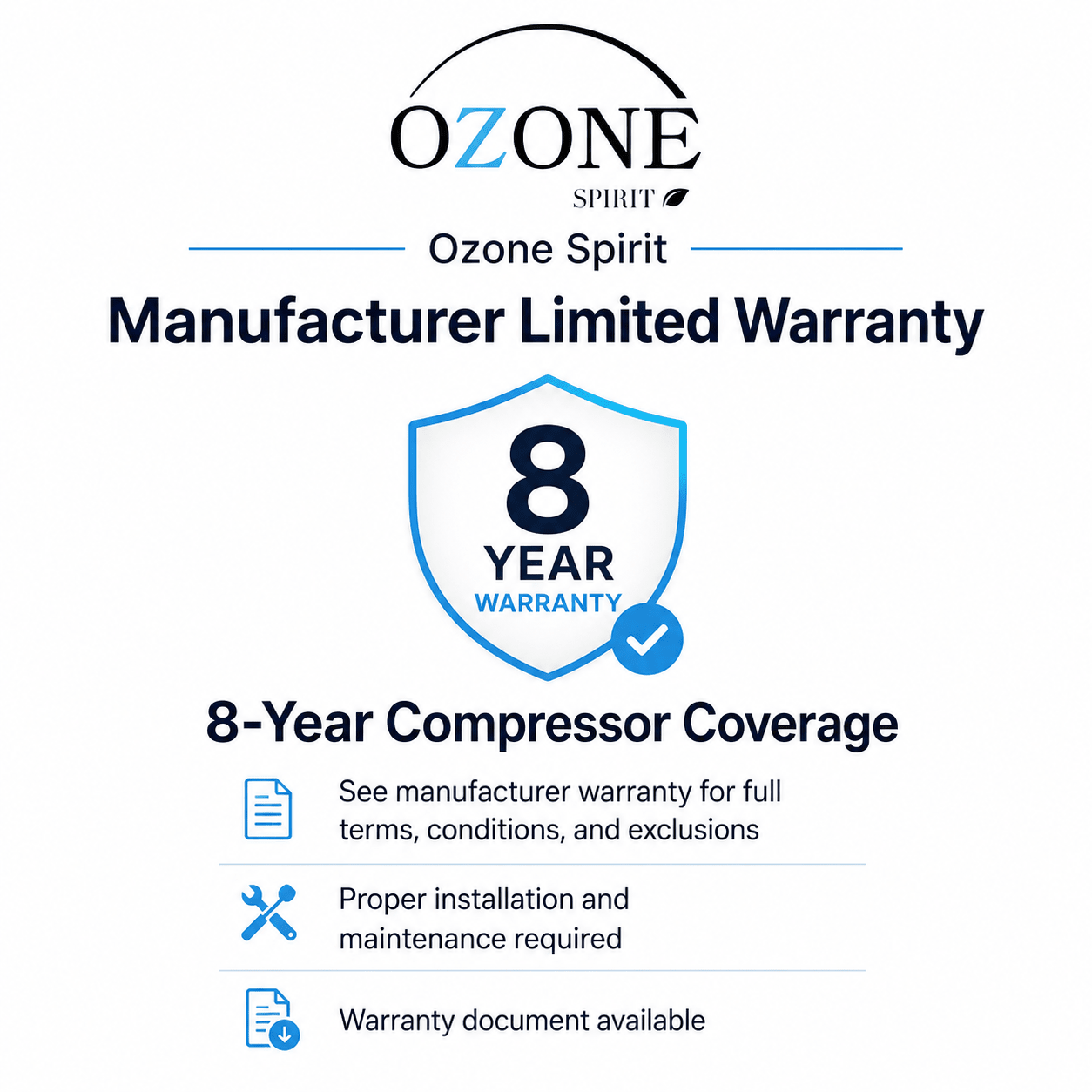Ozone Spirit 12,000 BTU 1-Ton 115V 23 SEER Inverter Mini Split Heat Pump - EZFlow Diffusers
